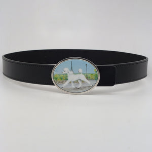 Poodle Enamel Belt