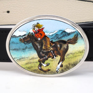 Cowgirl Enamel Belt