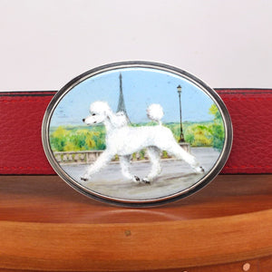 Poodle Enamel Belt