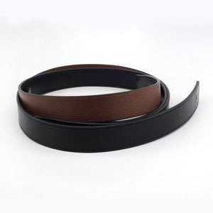 H. Perle Reversible Strap  - 38mm - Black  / Cocoa